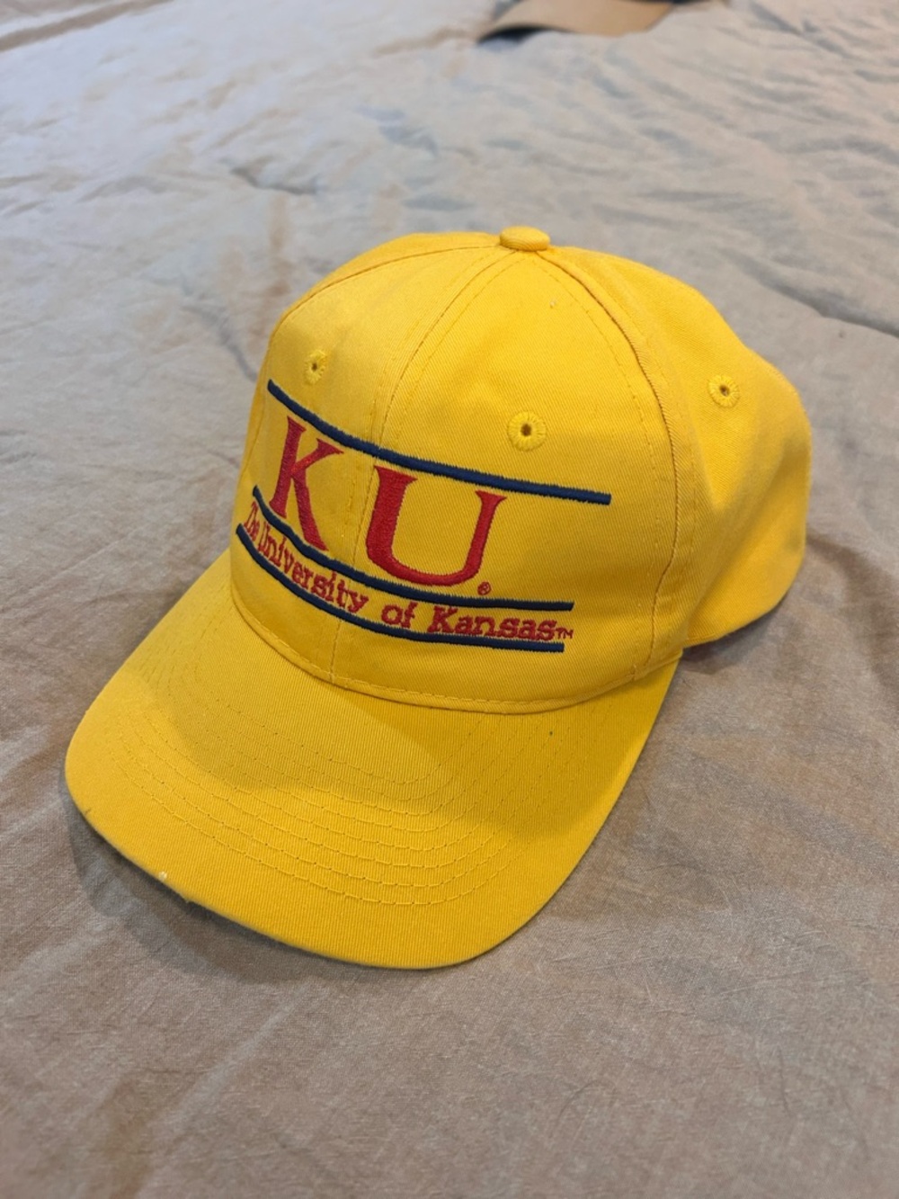 Yellow KU Baseball Cap
